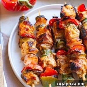 Greek Marinated Chicken Kabobs with Lemon recipe image