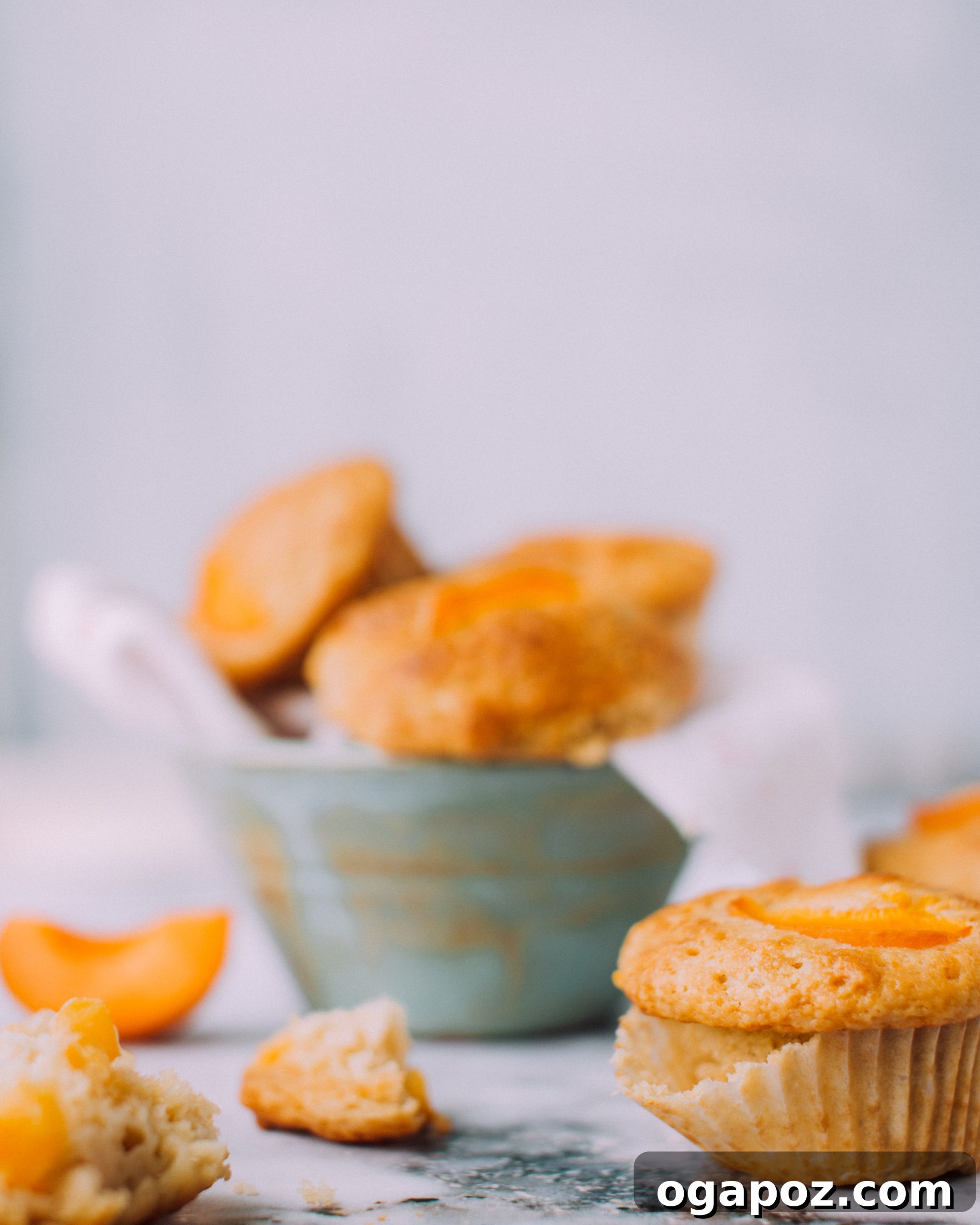 Sun-Kissed Apricot Muffins 4 Close-up of a joyful toddler splashing happily in the ocean, water droplets glistening in the sun.