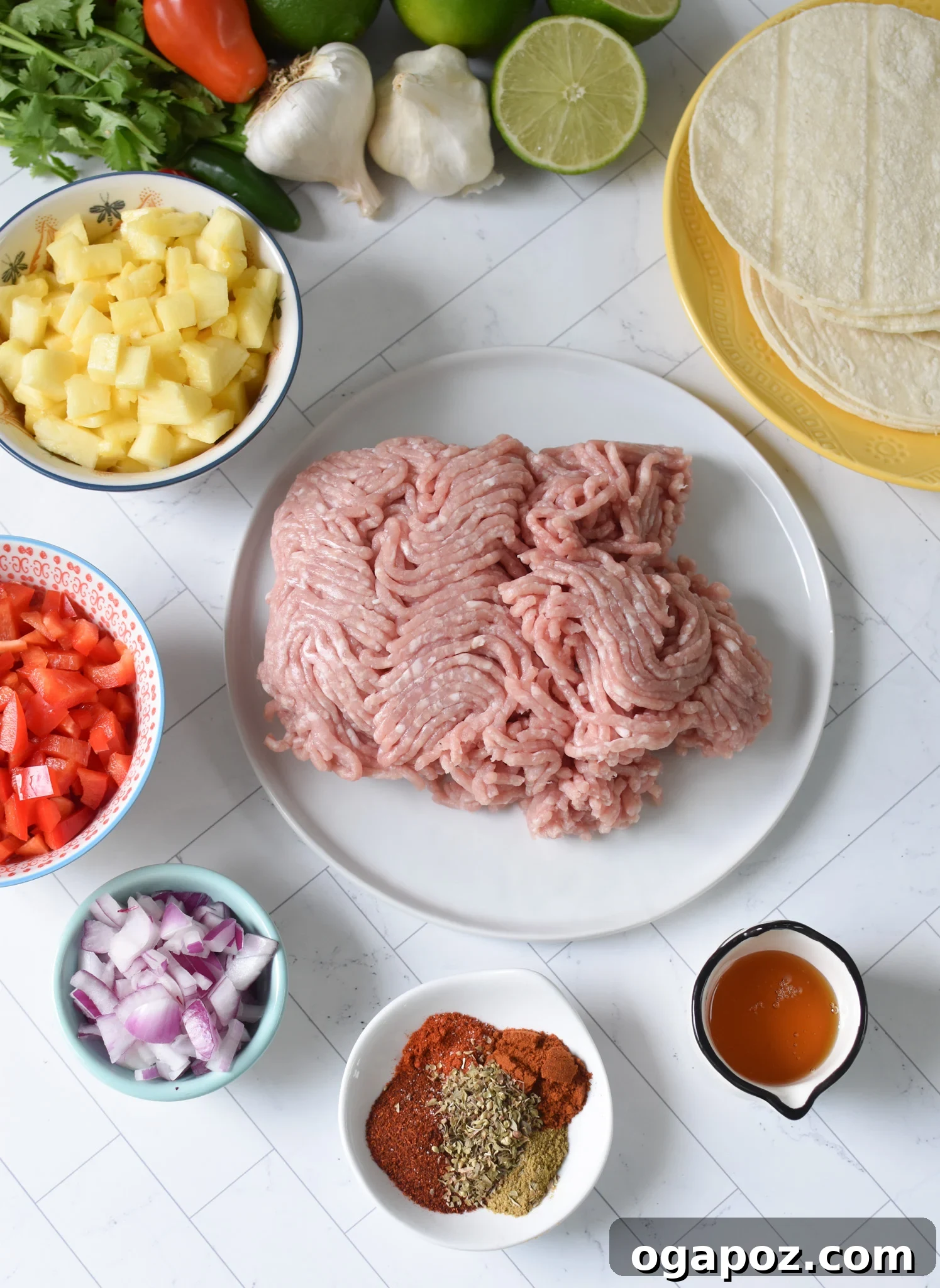 No-Fuss Ground Pork Tacos 3 Easy Ground Pork Tacos ingredients.