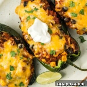 Stuffed Poblano Peppers Recipe image 1200 x 1200