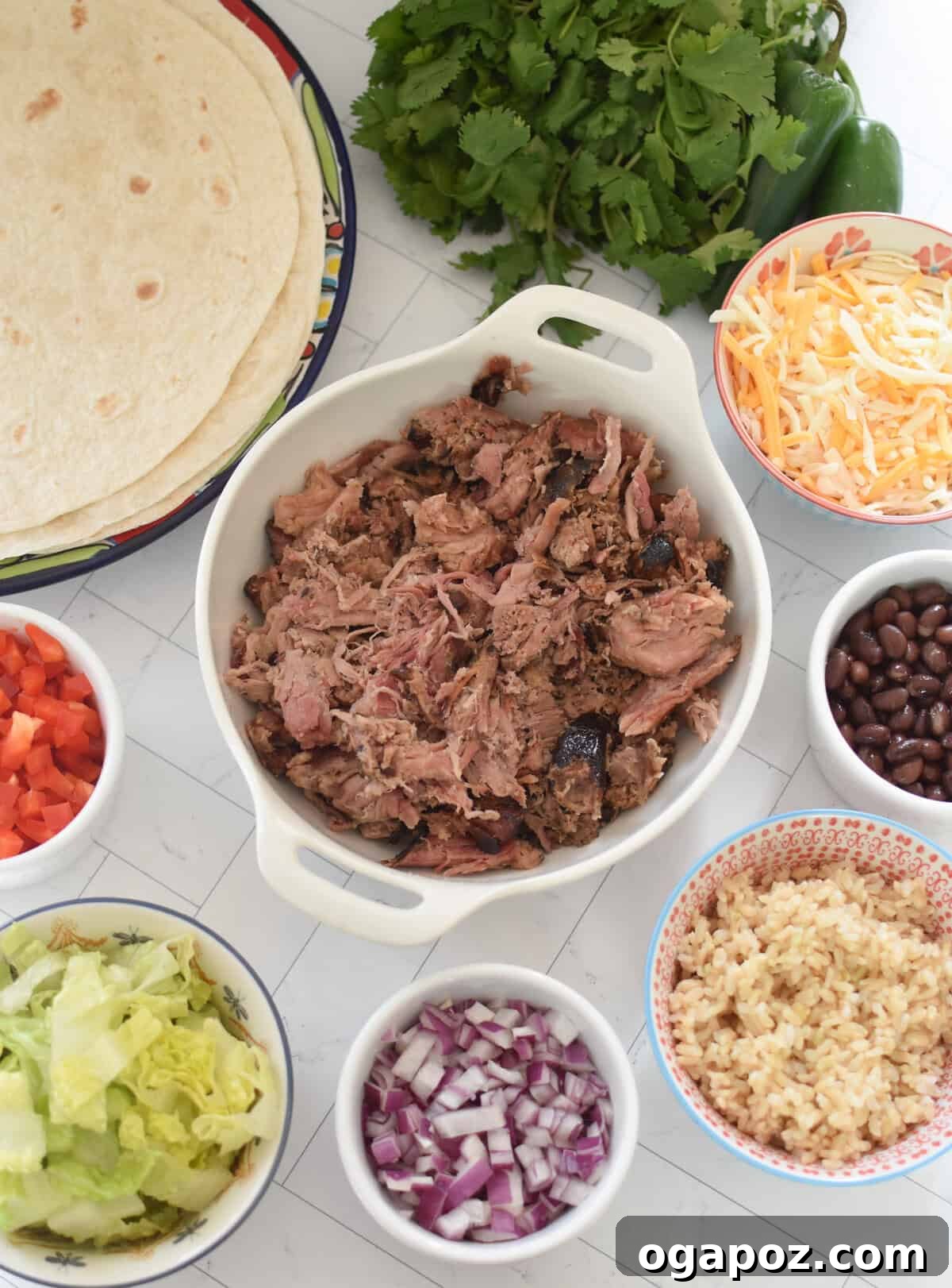 Ultimate Pulled Pork Wraps 4 Pulled Pork Burritos ingredients