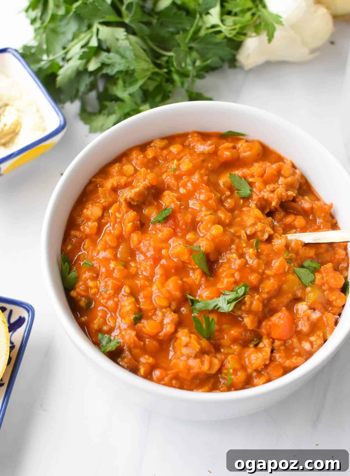 Hearty Lentil and Sausage Soup 11 Lentil Sausage Soup Recipe with parsley