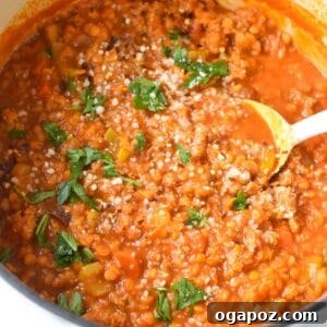 Lentil Sausage Soup Recipe 1200 x 1200