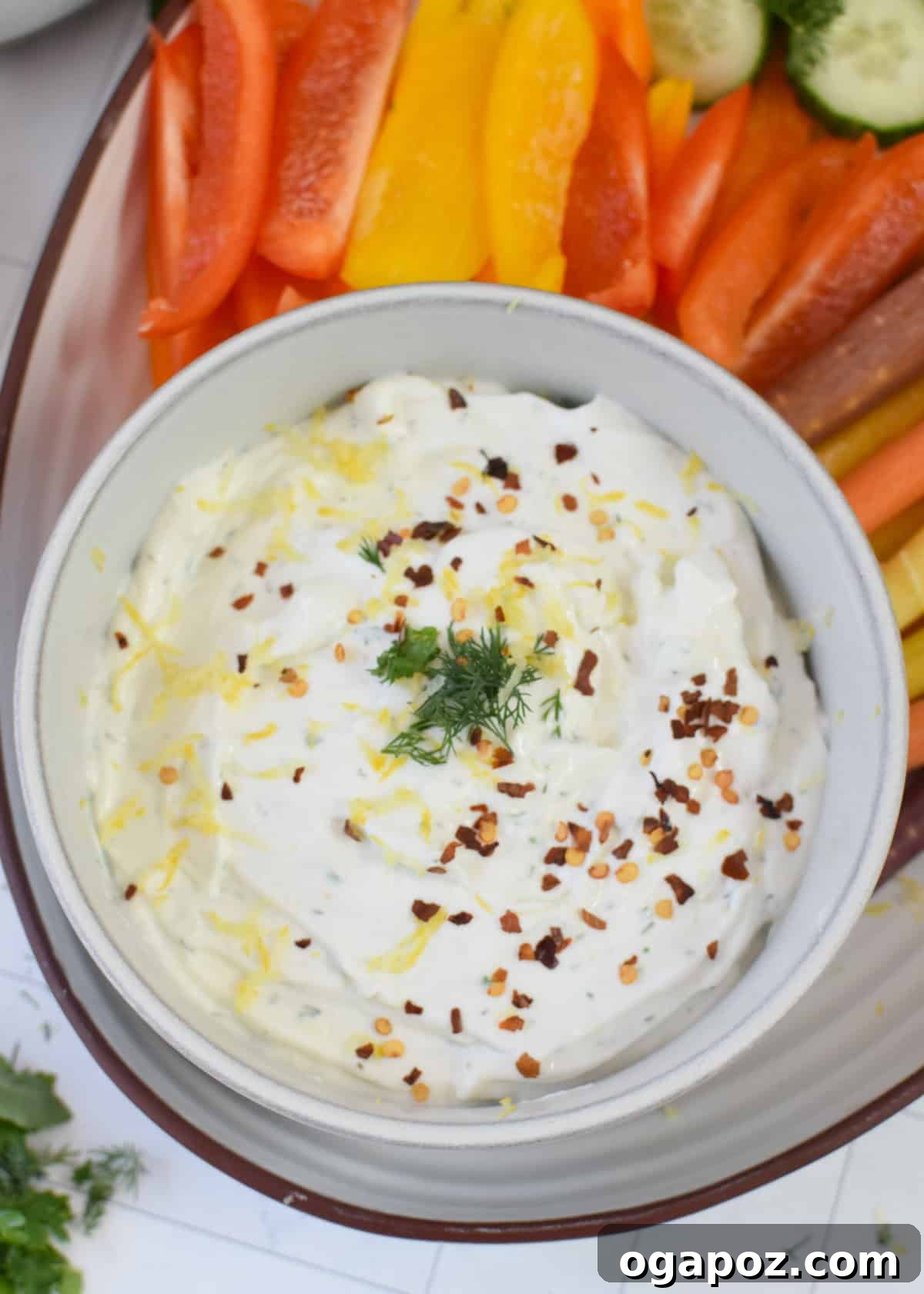 Whipped Cottage Cheese with vegetables