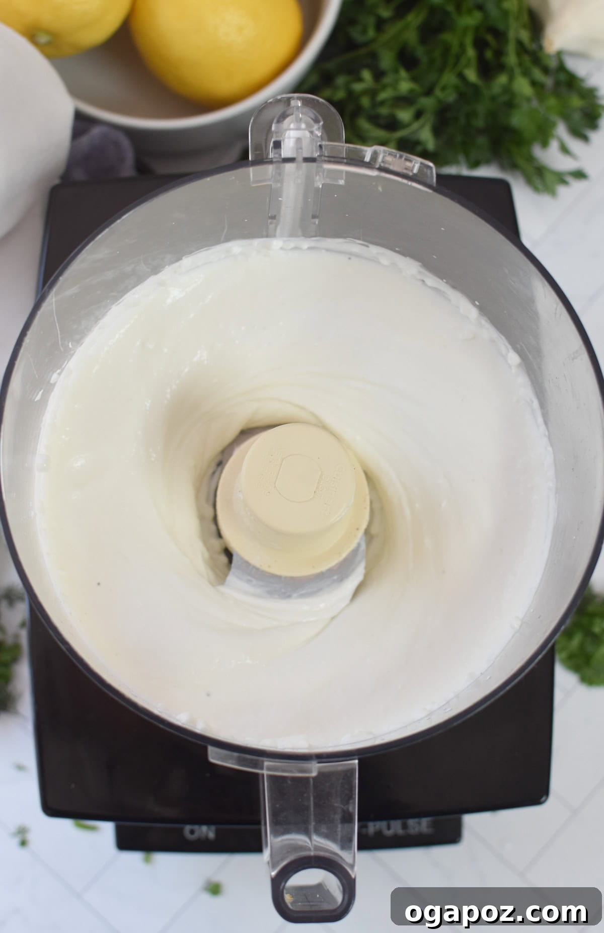 Whipped Cottage Cheese in a food processor