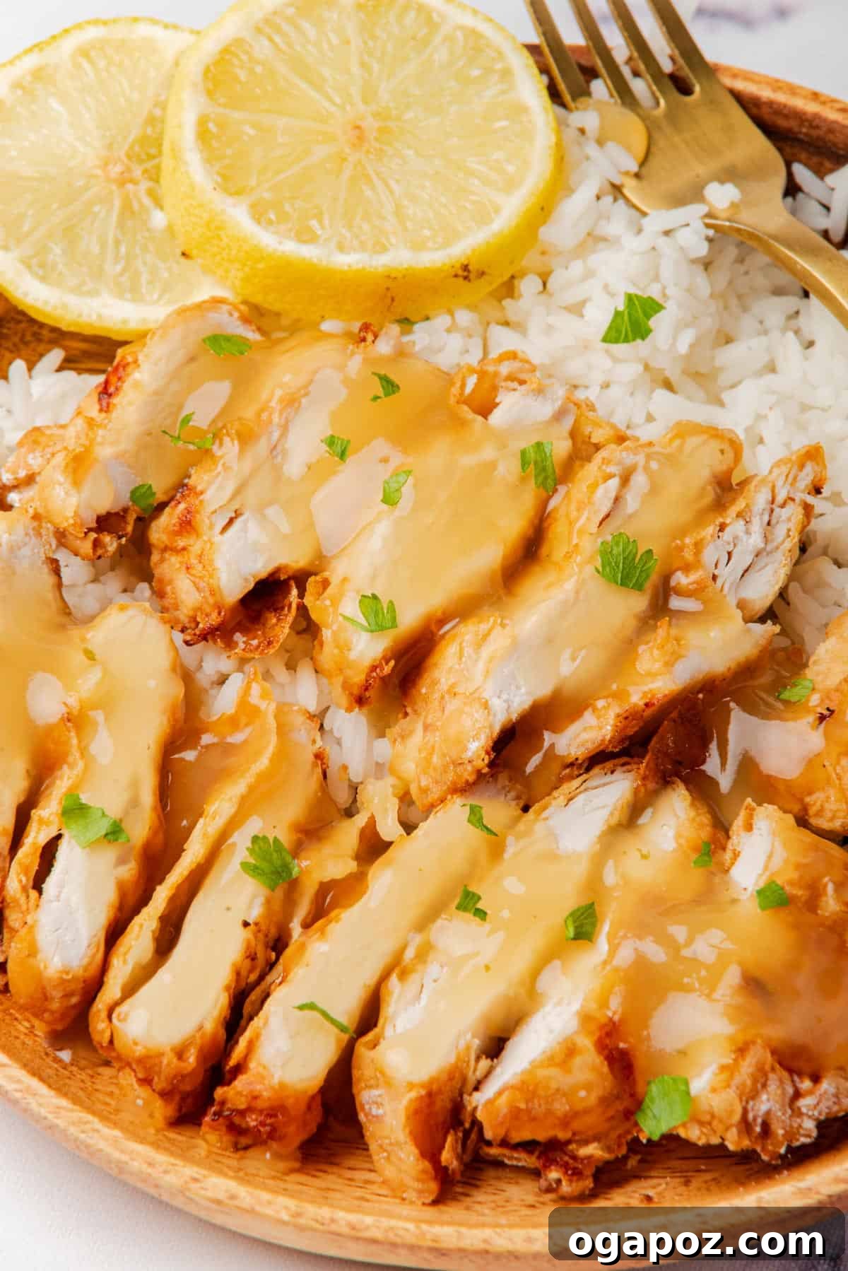 Ultimate Air Fryer Chicken Breast 5 Air Fryer Chicken Breast garnished with fresh parsley