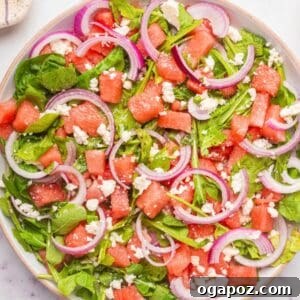 Watermelon Arugula Salad