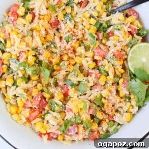 Mexican Street Corn Orzo Pasta Salad 1200 x 1200