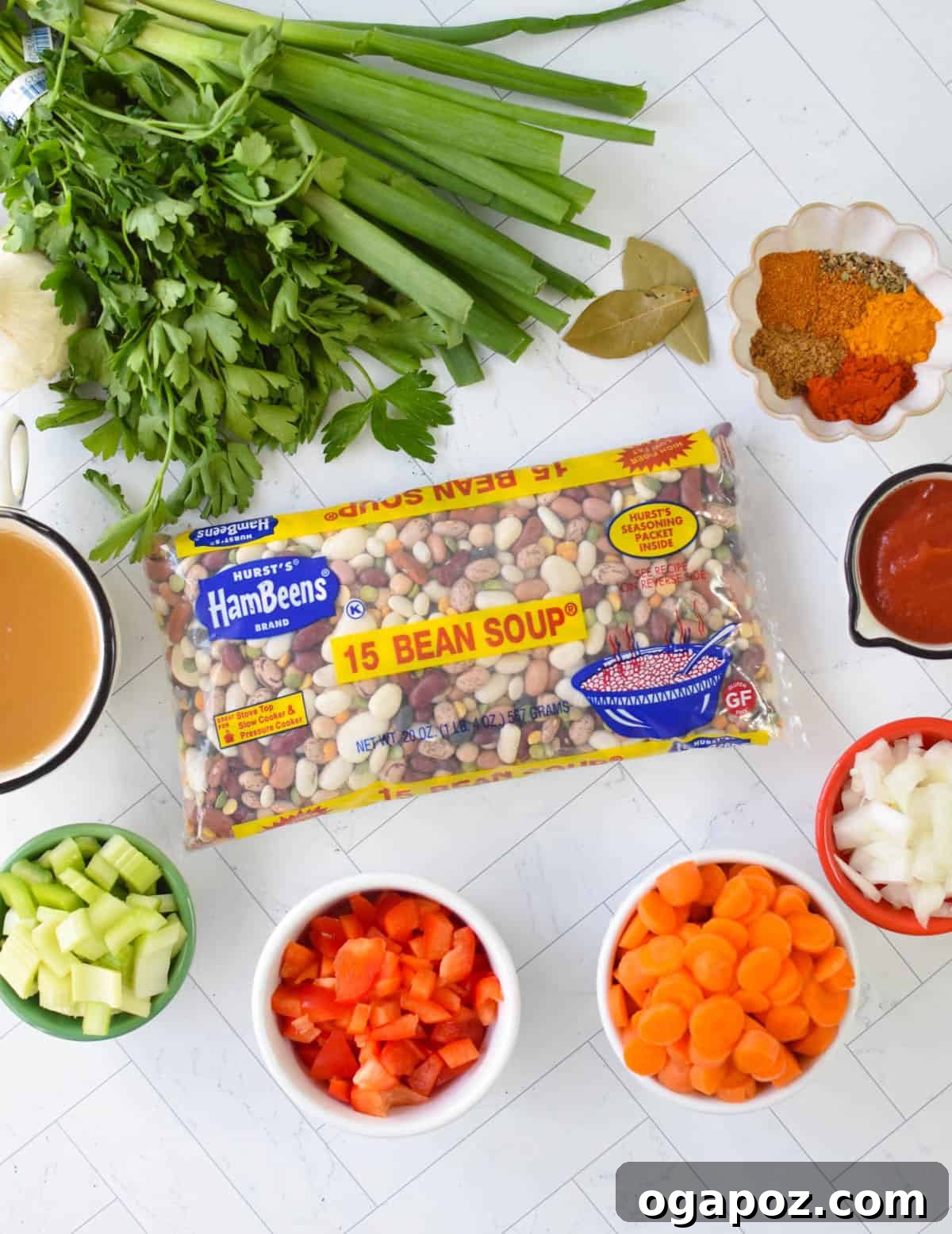 Hearty Instant Pot 15 Bean Soup 12 A bag of Hurst's 15 Bean Soup mix.
