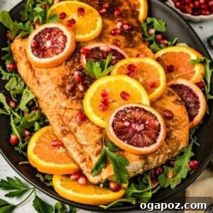 Orange Glazed Salmon ready to be served