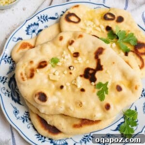 Foolproof Homemade Naan 13 Easy Homemade Naan on a plate