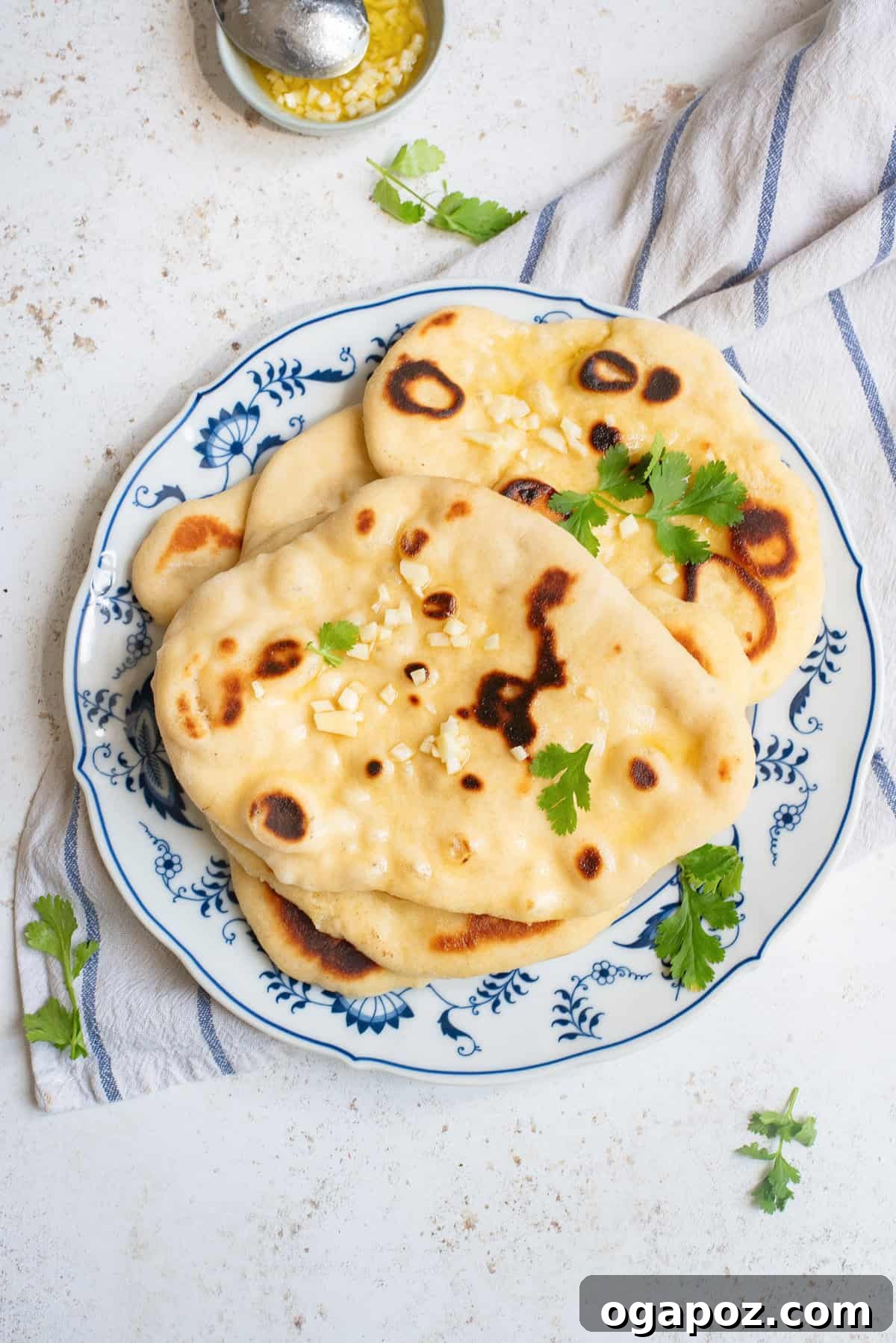 Foolproof Homemade Naan 7 Easy Homemade Naan with cilantro