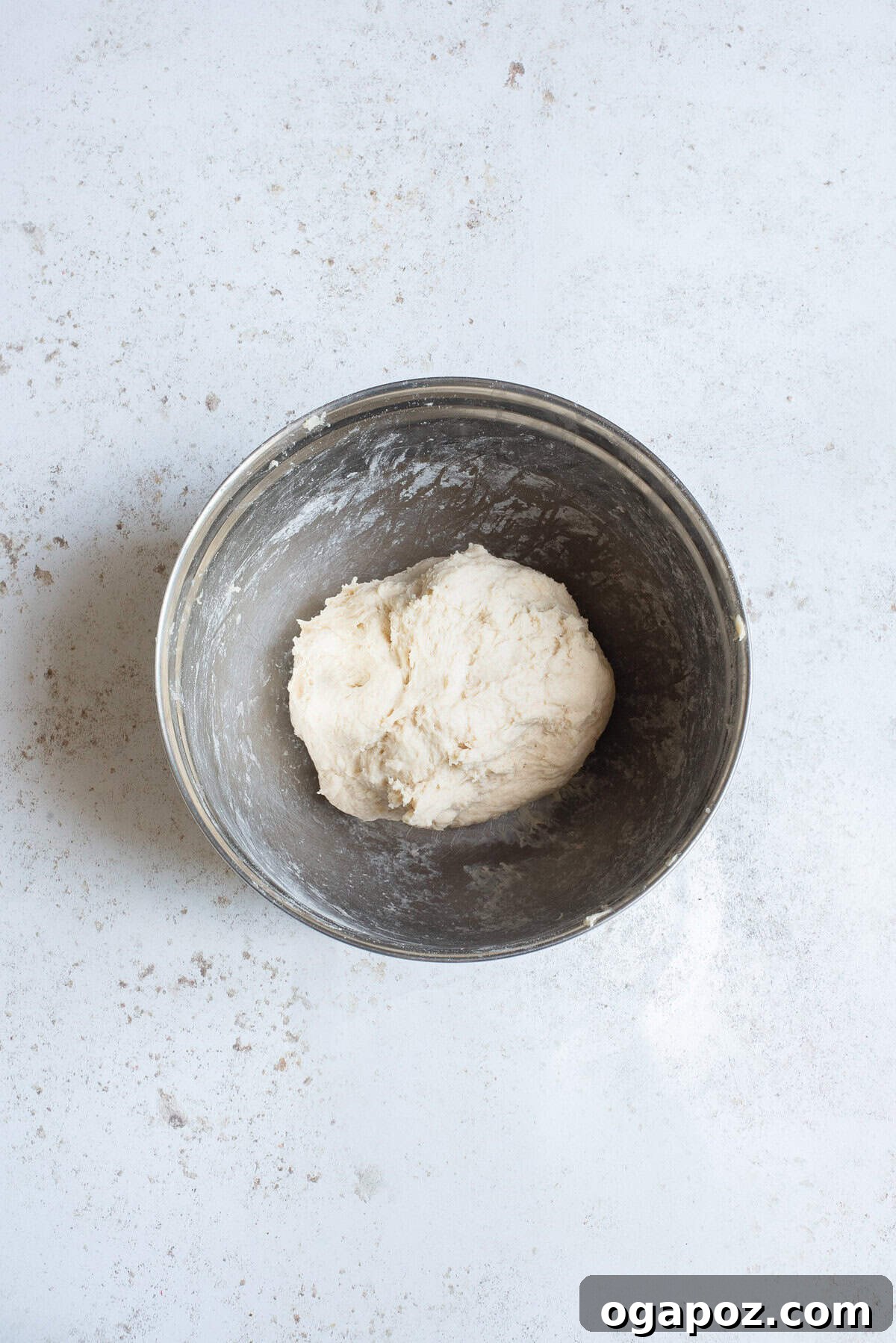 Foolproof Homemade Naan 8 Easy Homemade Naan dough in a bowl