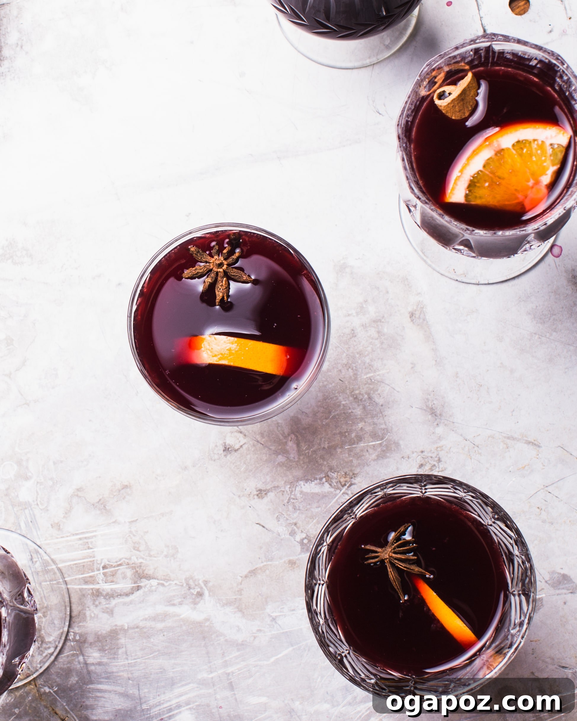 Zesty Winter Warmer 5 Mulled Wine in a pot with orange slices
