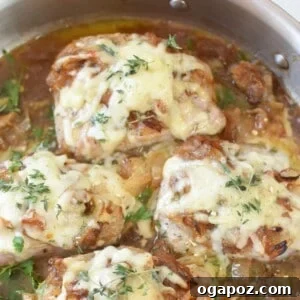 French Onion Pork Chops, a perfect meal for weeknights or special occasions.