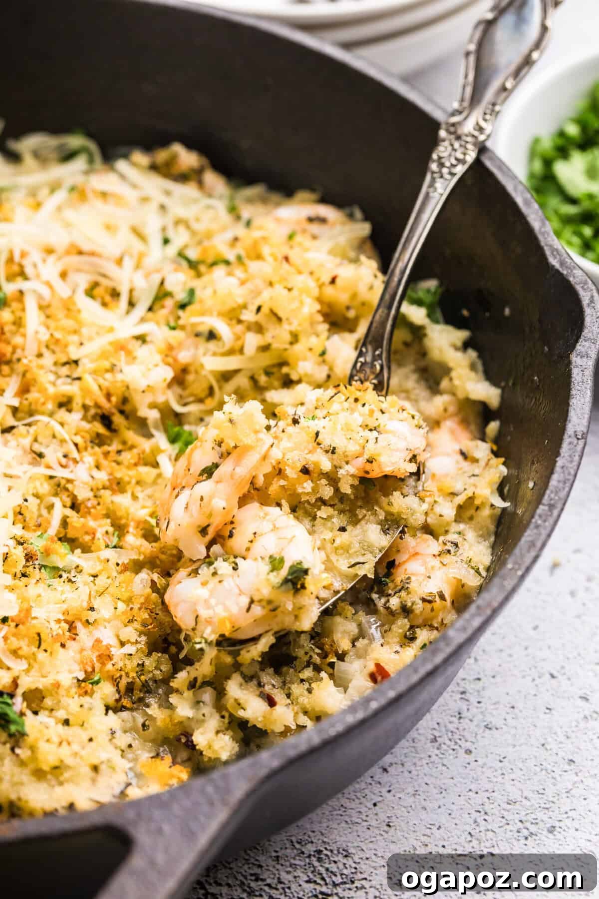 Crispy Golden Shrimp Made Simple 2 Easy Breaded Shrimp with spoon