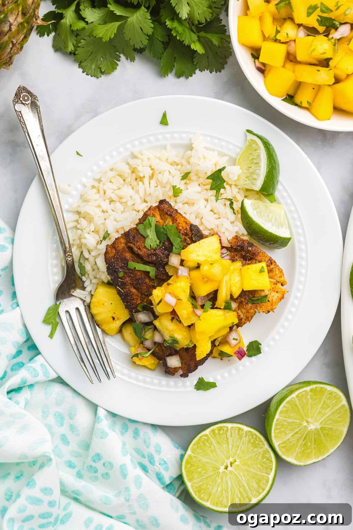 Quick Cajun Cod 13 Easy Blackened Cod recipe on white plate