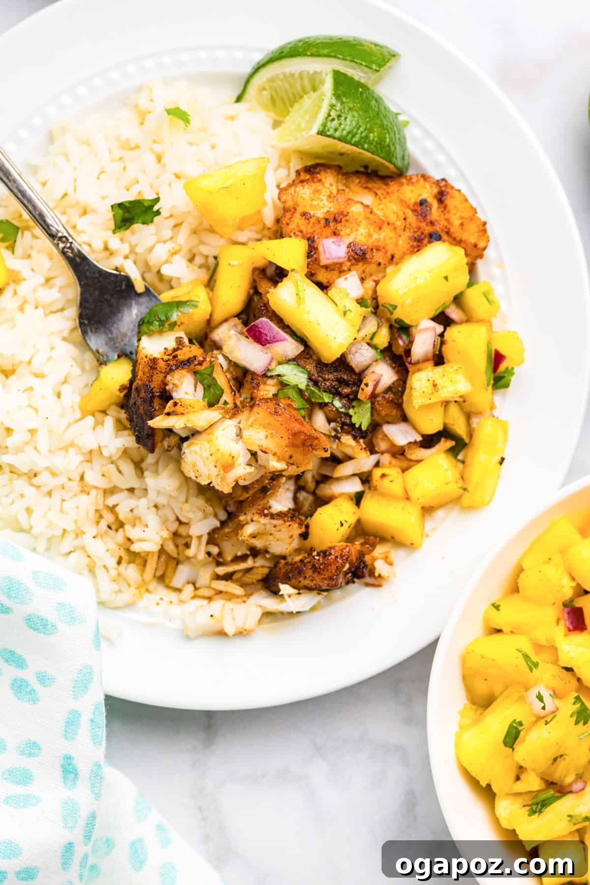 Quick Cajun Cod 7 Easy Blackened Cod recipe with fork