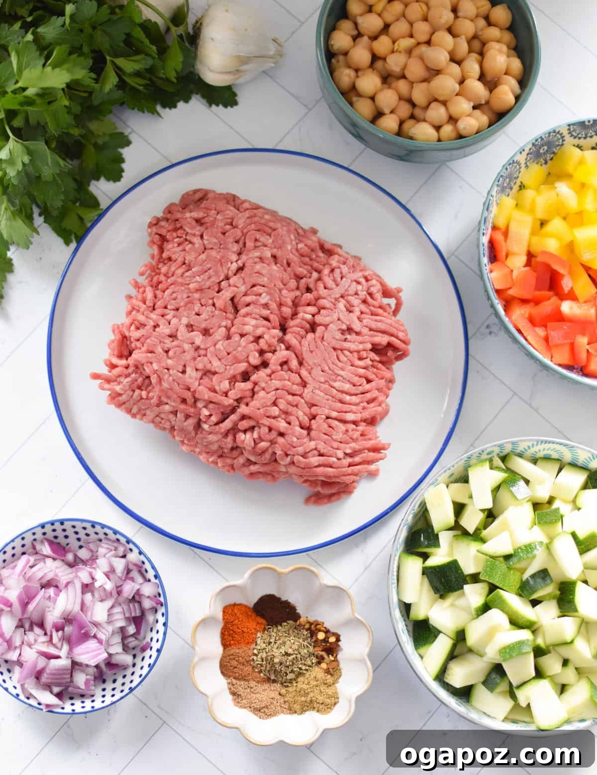 Vibrant Mediterranean Ground Beef Skillet 6 Mediterranean Ground Beef Skillet ingredients