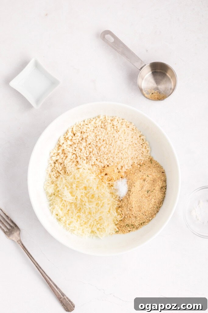 Breadcrumb mixture for zucchini fries