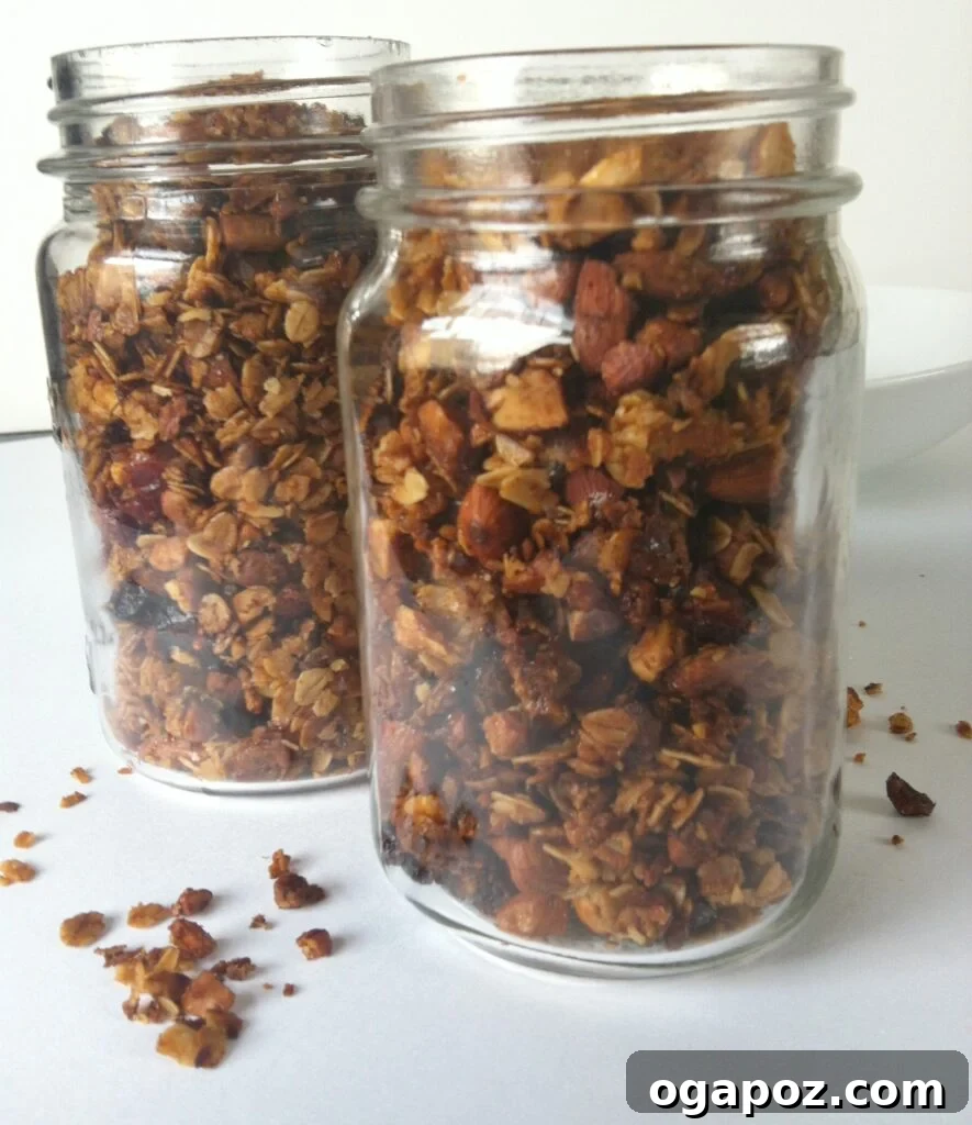 Craft Your Own Wholesome Granola 3 Close-up of Homemade Granola showing toasted oats, nuts, and seeds