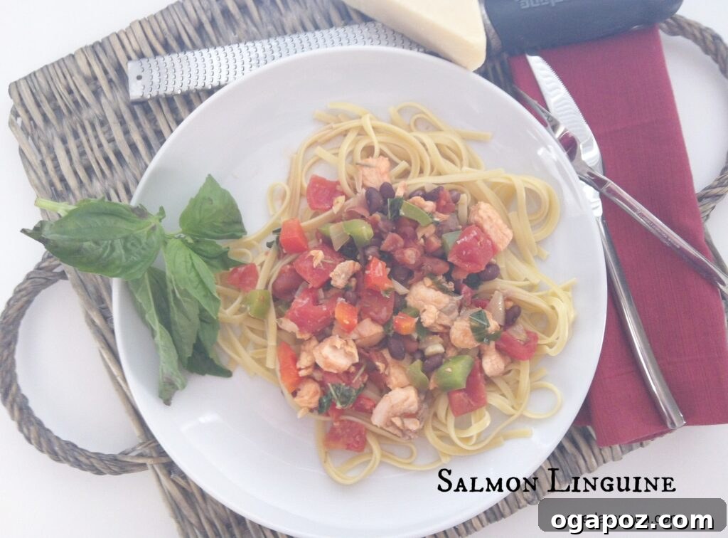 Creamy Salmon Linguine 2 plate of Salmon Linguine