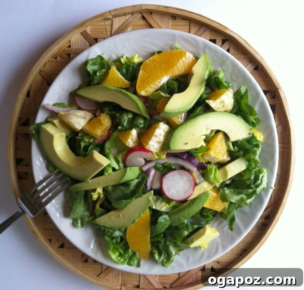Zesty Orange Avocado Butter Lettuce Salad 2 Salad