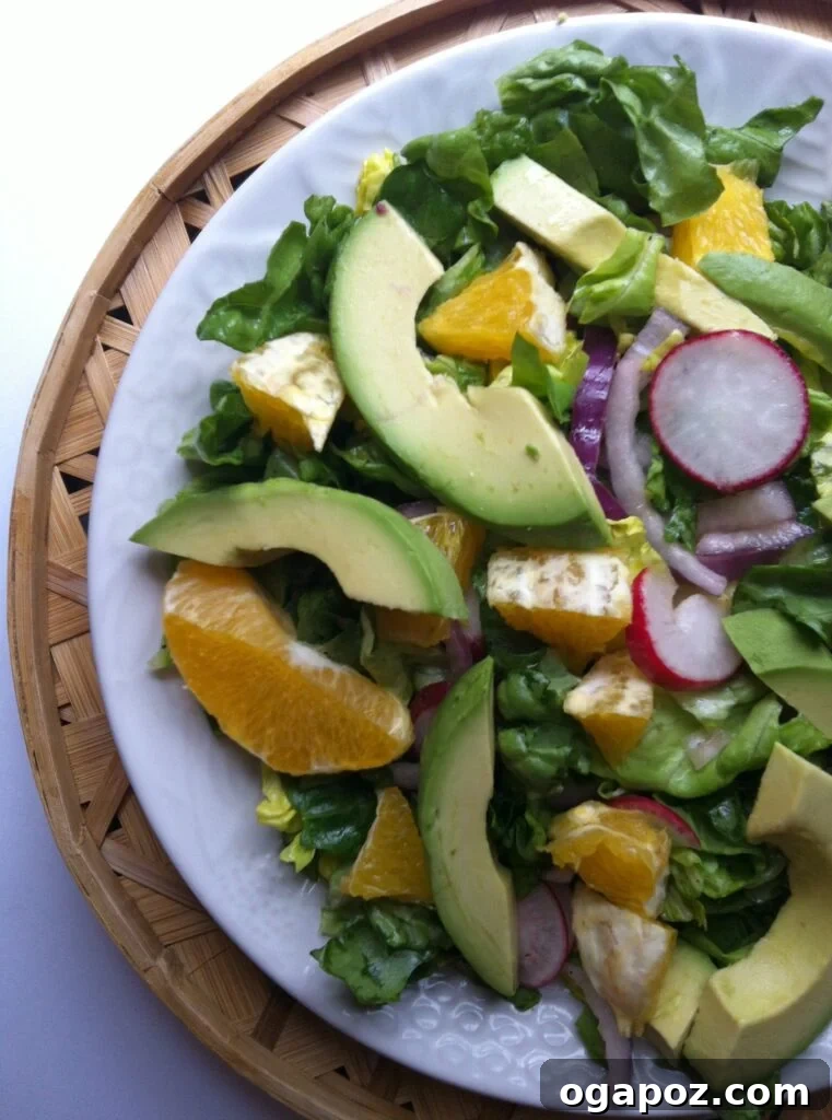 Zesty Orange Avocado Butter Lettuce Salad 3 Salad