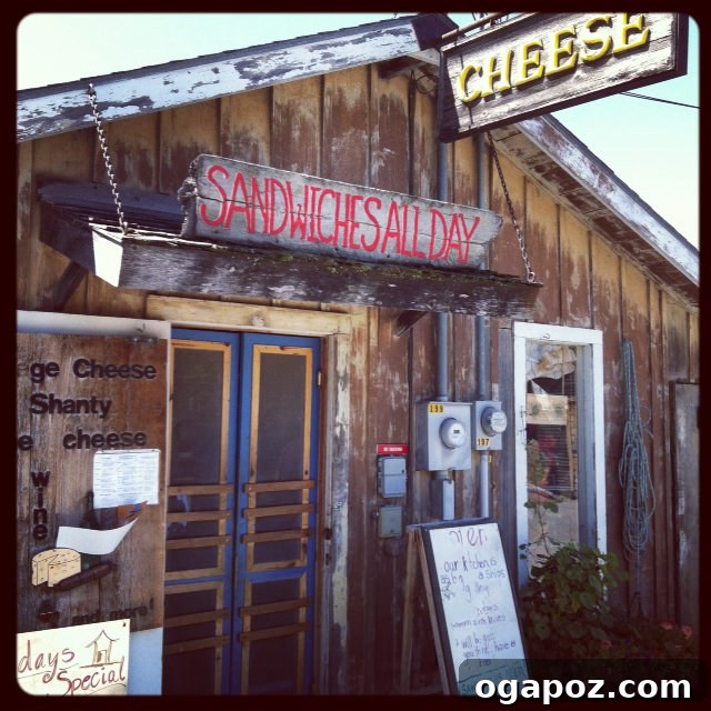 Delicious Cheese Shanty Sandwich A delectable, freshly prepared sandwich from the Village Cheese Shanty, showcasing its generous fillings.