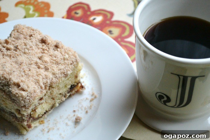 Cinnamon Swirl Coffee Cake, a perfect breakfast or brunch treat