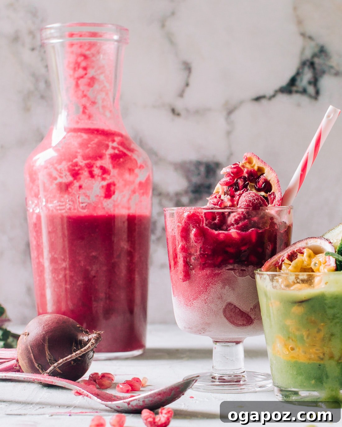 Radiant Beet and Pomegranate Smoothie 4 Making Beet Smoothie