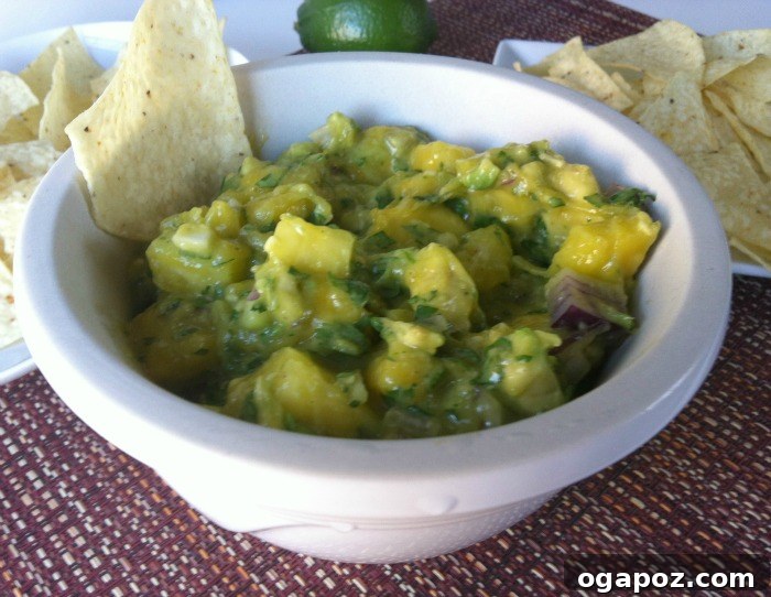 delicious Pineapple Mango Guacamole