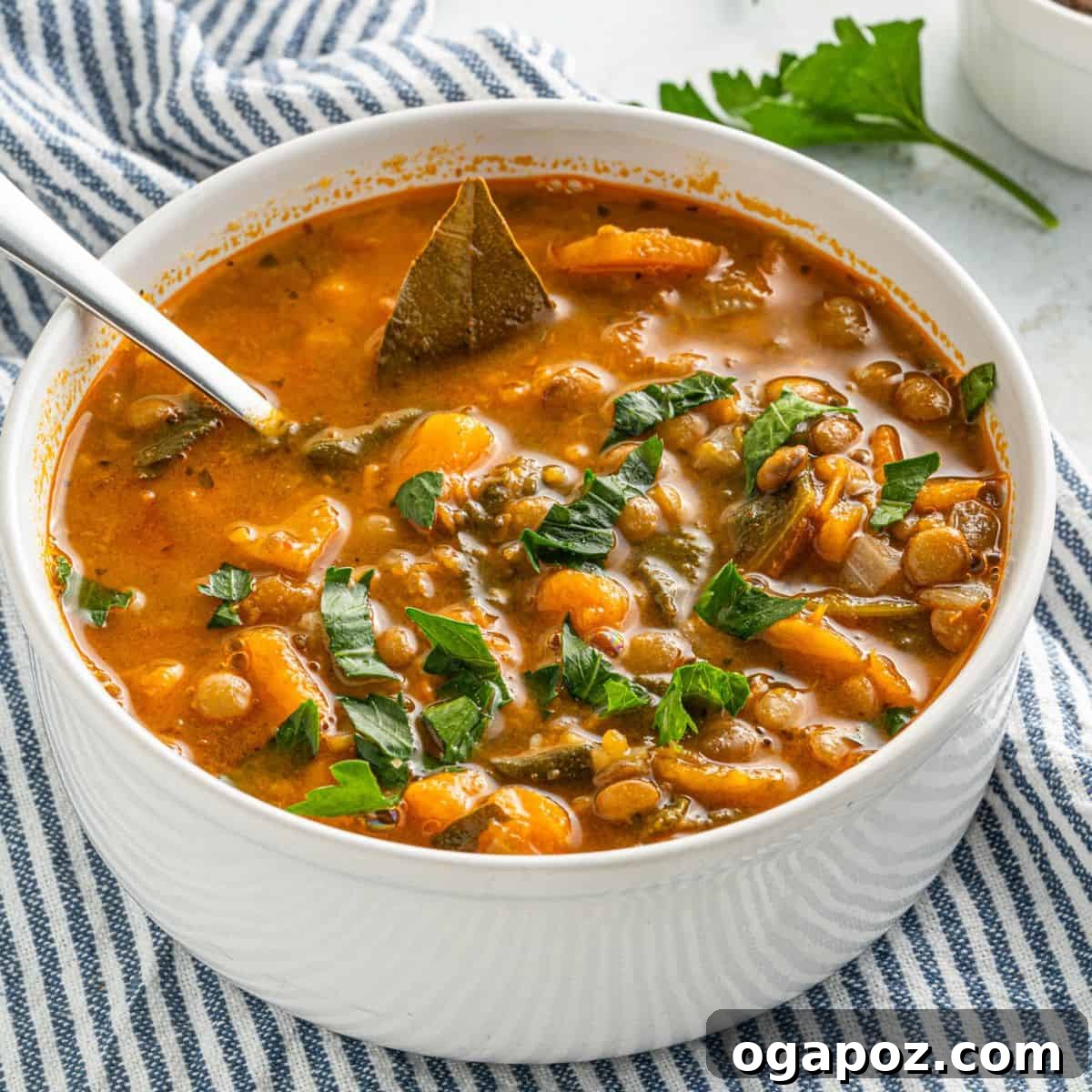 The Ultimate List: 20 Must-Try Lentil Soups 12 Hearty Sweet Potato Soup with Lentils, perfect for fall and winter
