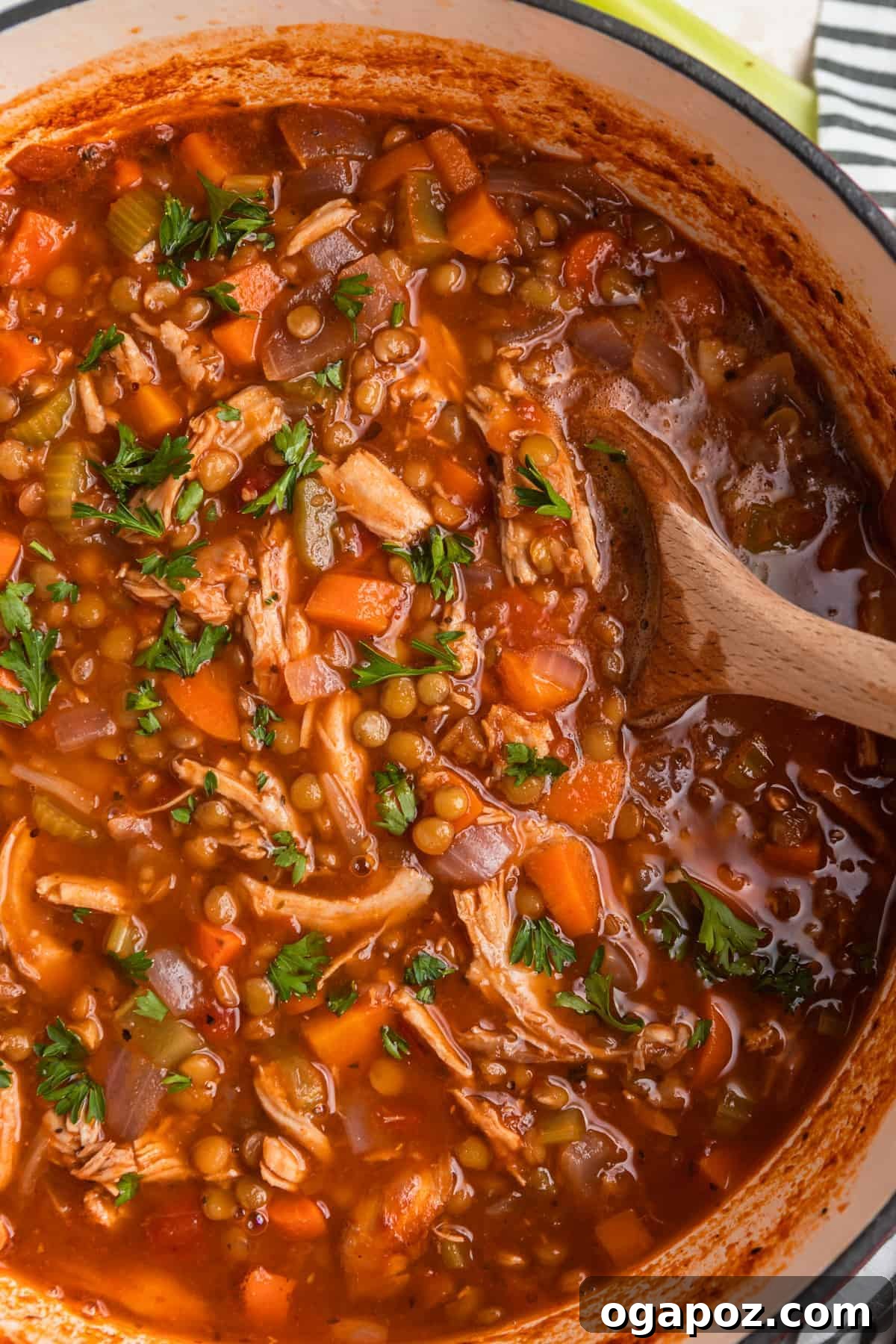 The Ultimate List: 20 Must-Try Lentil Soups 21 Wholesome Turkey Lentil Soup, perfect for leftovers