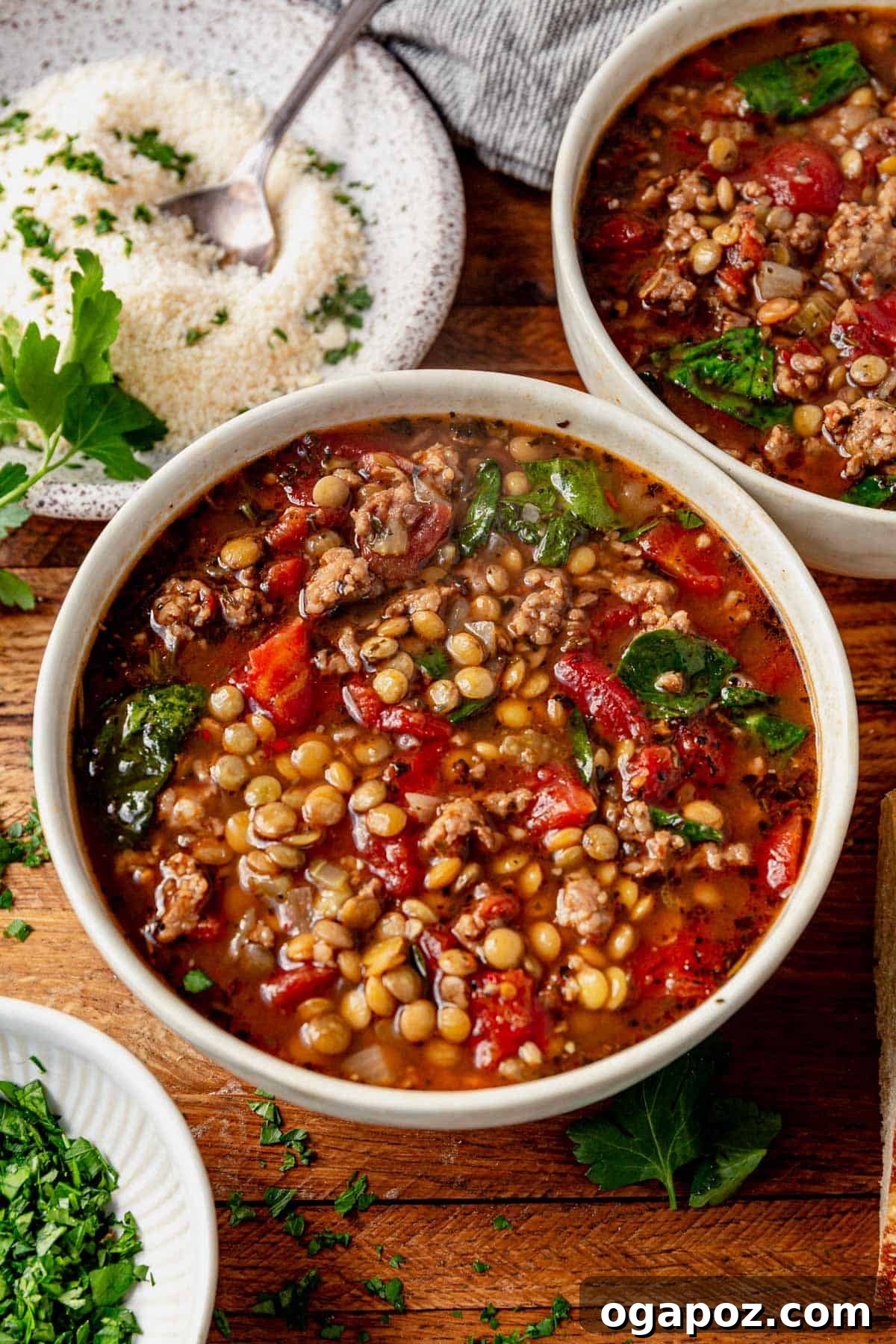 The Ultimate List: 20 Must-Try Lentil Soups 22 Hearty Slow Cooker Lentil Sausage Soup with vegetables