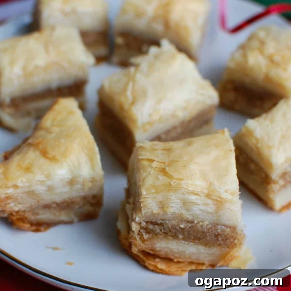 Golden, syrupy Baklava pastries