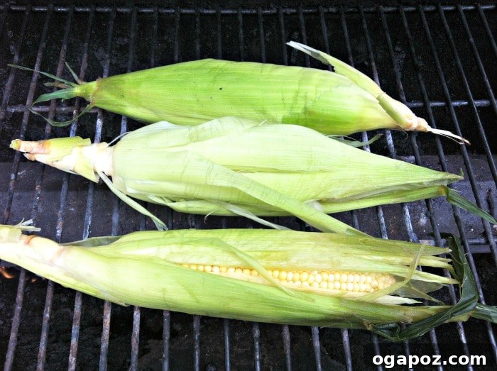 Grilled Corn for Grilled Corn Salsa