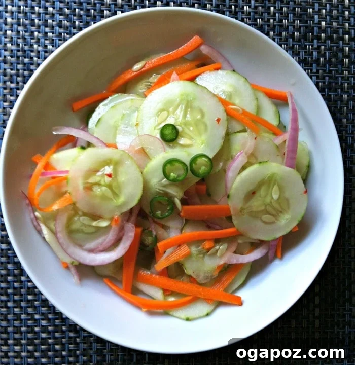 Refreshing Asian Cucumber Salad 2 Asian Cucumber Salad bowl