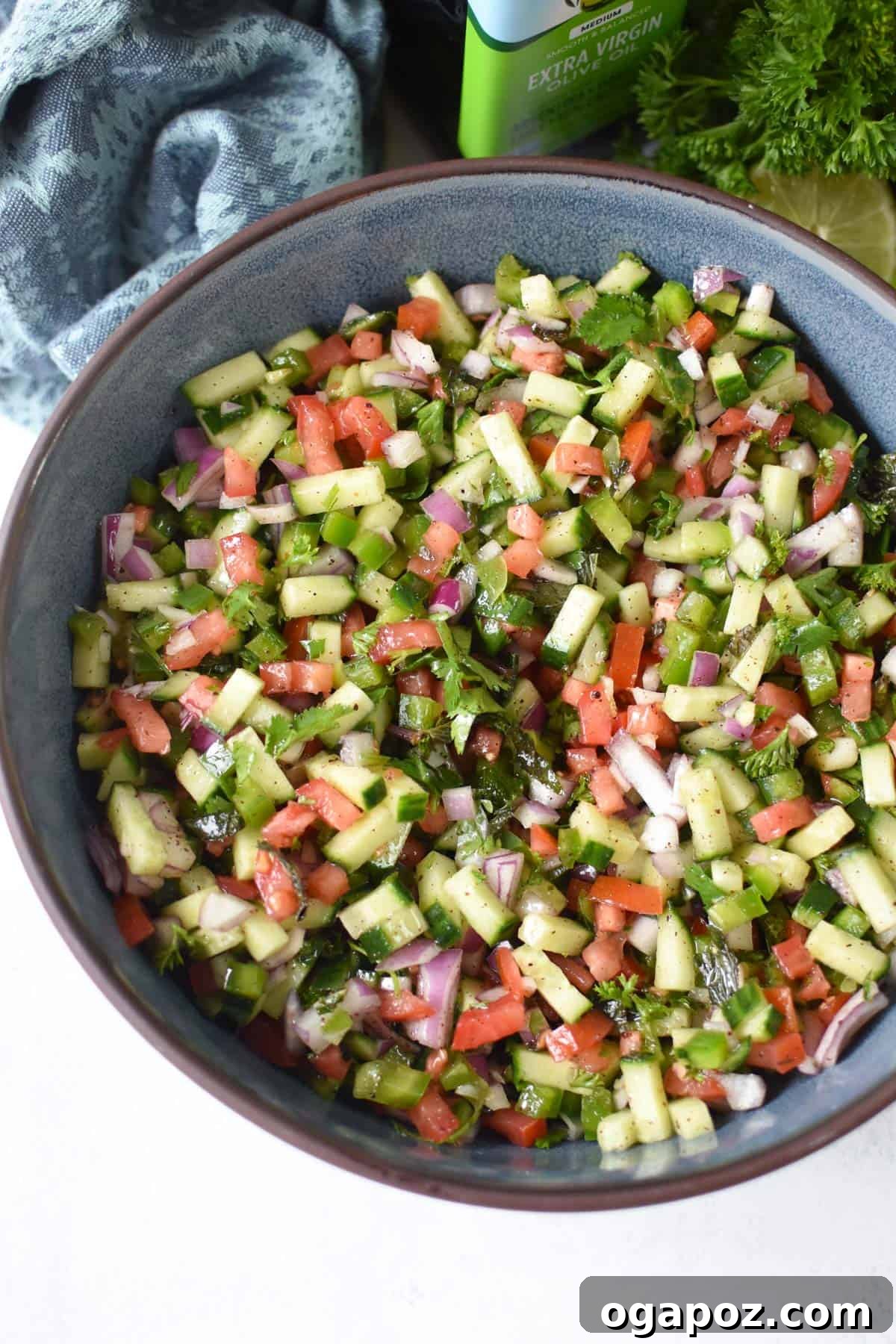 Authentic Shirazi Salad Recipe 3 Shirazi Salad Recipe with dressing
