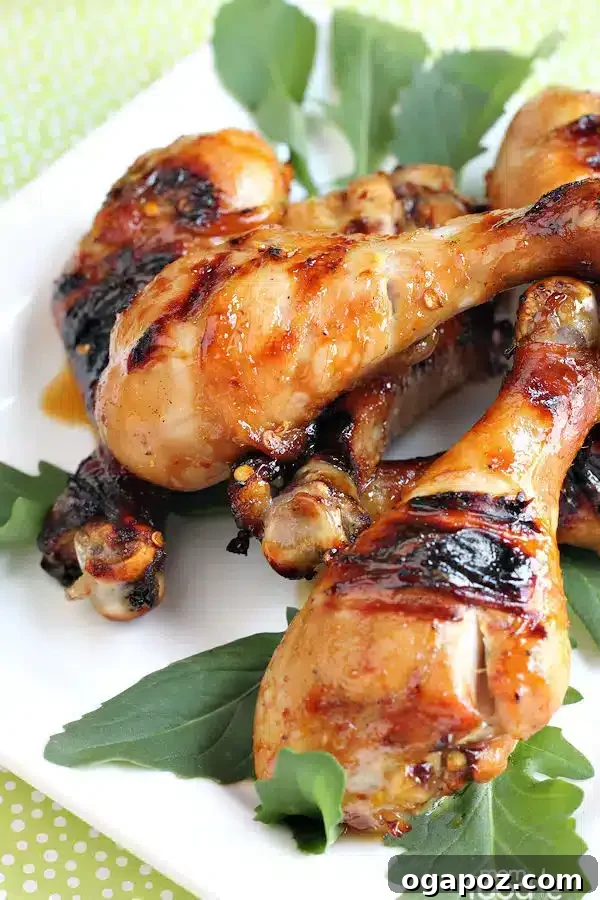 41 Delicious Chicken Drumstick Recipes: Simple and Super Juicy 18 Asian Chicken Drumsticks served in a plate