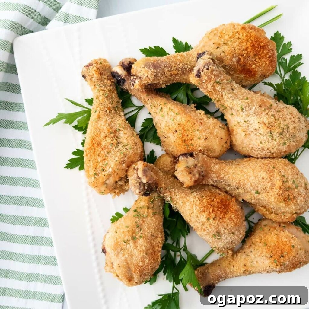 41 Delicious Chicken Drumstick Recipes: Simple and Super Juicy 28 Baked Parmesan Chicken Drumsticks stacked