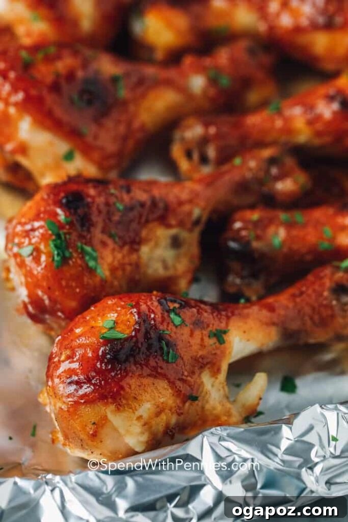 41 Delicious Chicken Drumstick Recipes: Simple and Super Juicy 31 Sticky Chicken Drumsticks in a baking dish