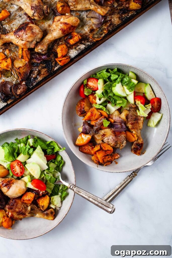 41 Delicious Chicken Drumstick Recipes: Simple and Super Juicy 35 Healthy Chicken Drumsticks with Sweet Potatoes and Apples