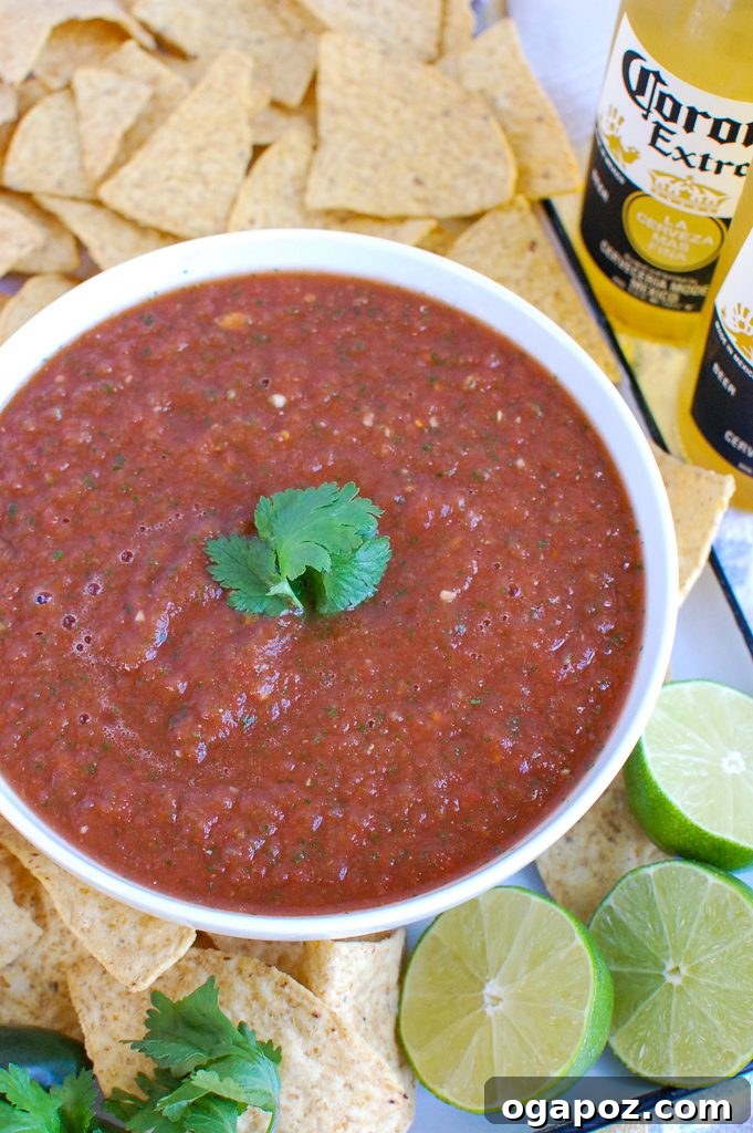 Handcrafted Salsa 5 Delicious homemade salsa with crispy tortilla chips, perfect for dipping