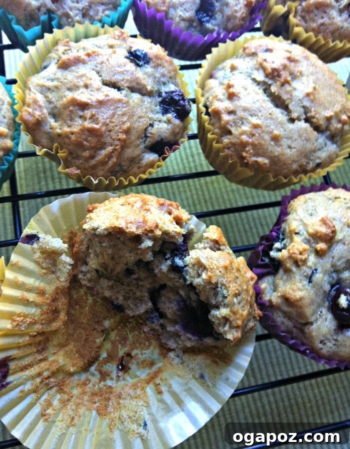 Velvet Cinnamon Blueberry Yogurt Muffins 7 A stack of golden Cinnamon Yogurt Blueberry Muffins, perfectly baked and ready to be served
