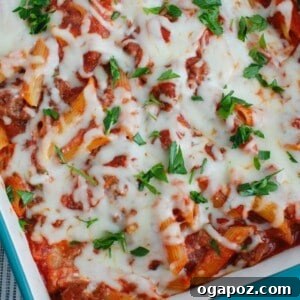 Creamy Ricotta Baked Ziti 6 Baked Ziti with Ricotta full dish