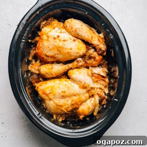Set and Forget Slow Cooker Whole Chicken 4 Slow Cooker Whole Chicken