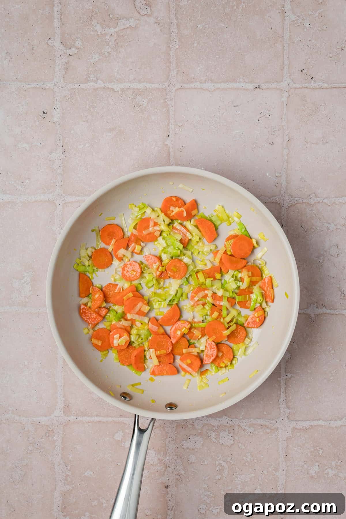 Bistro-Style Lentil Salad 10 Simple French Lentil Salad Recipe with carrots sautéing in a pan