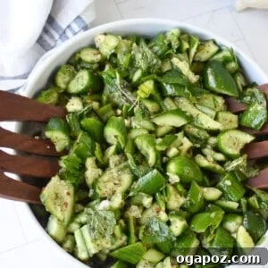 Easy Lebanese Smashed Cucumber Salad