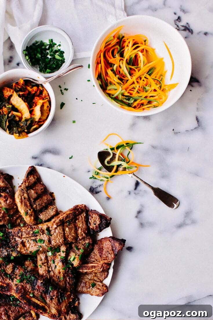 Korean-Style Grilled Short Ribs (Galbi) Recipe 5 #Dinspiration! Quick and Easy korean-marinated honey-soy sauce beef short ribs, grilled in 5 minutes flat. They're garlicky, meaty, savoury, and just sweet enough to be completely addictive.